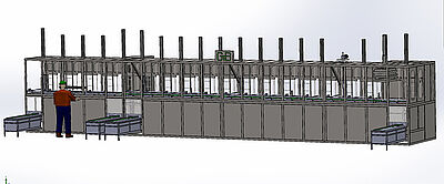 3D Model Ultraschall Reinigungsanlage mit Passivierung für Implantate und Medizin